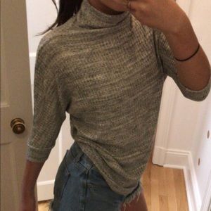 Gray Turtleneck Sweater